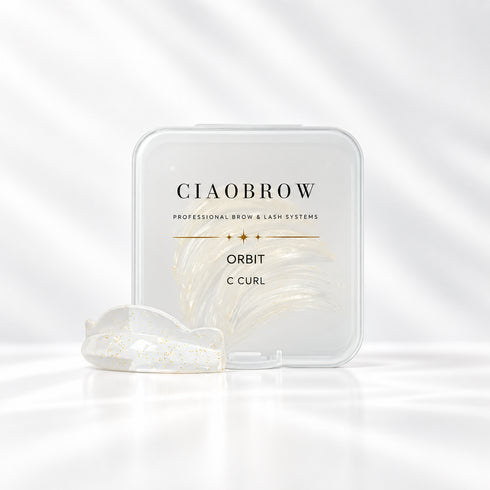 Ciaobrow Orbit C-Curl Korean lash lift shield case on white background