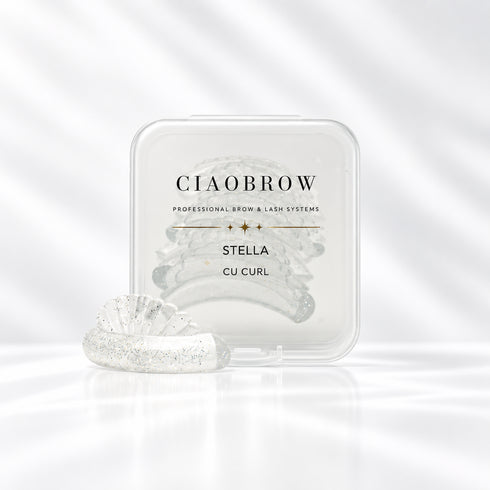Ciaobrow Stella CU-Curl Korean lash lift shield case on white background