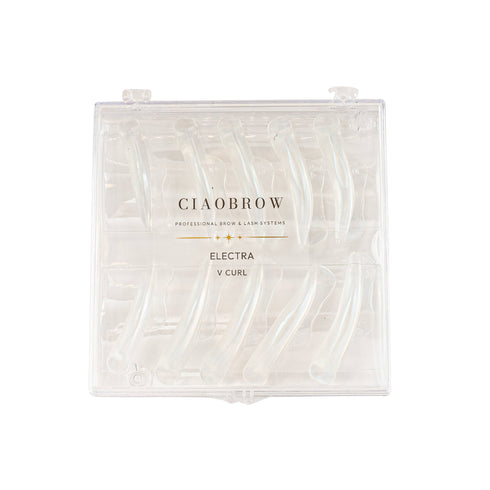 silicone lash lift shields with branded storage case