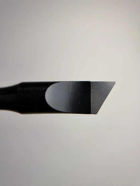 Double-Ended Brow Lamination Tool. Blade side