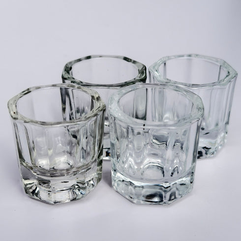 Glass dappen dish for product mixing