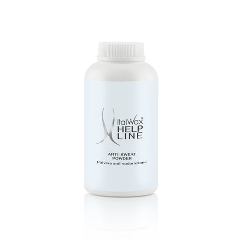 ItalWax Help Line Anti-Sweat Powder 90g - with kaolin and calamine – pre-wax powder to control sweating, improve wax adherence and protect skin