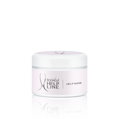 ItalWax Help Line Help Mask 250ml – soothing leave-in post-wax mask with calamine and tea tree to calm, regenerate and prevent ingrown hairs