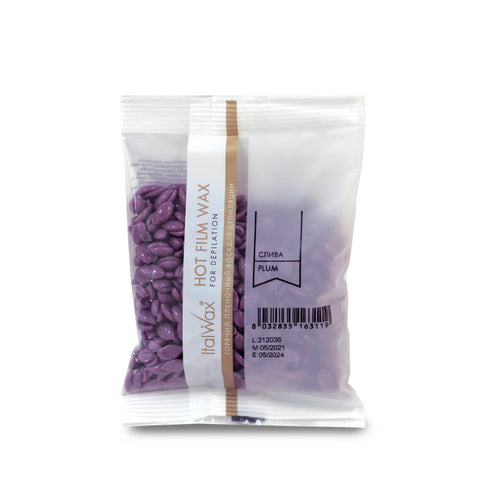 Italwax Natural Line Hard Wax 100g samples Plum