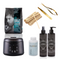 Male Facial Waxing Kit Containing:
Wax Heater (400ml)
500g Pour Homme Barber Edition Wax
150gr cosmetic talc
250ml Pre-wax aloe vera lotion
250ml After wax cooling gel
Scissors
Tweezers
*Products may vary from the picture*