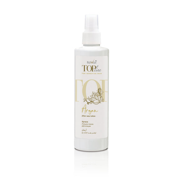 ItalWax Top Line After Wax Lotion with Argan Oil 250ml – lightweight, fast-absorbing post-wax lotion for soothing and hydrating skin after hair removal