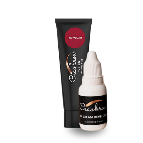 Ciaobrow Hybrid Tint Henna Fusion Tint & Developer (1 Tube of Tint & 1 Bottle of Developer)