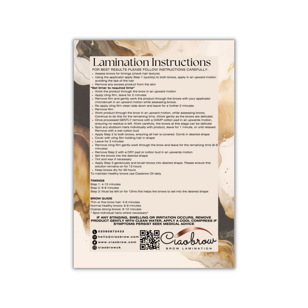 Brow Lamination Kit Suzanne Egan Academy