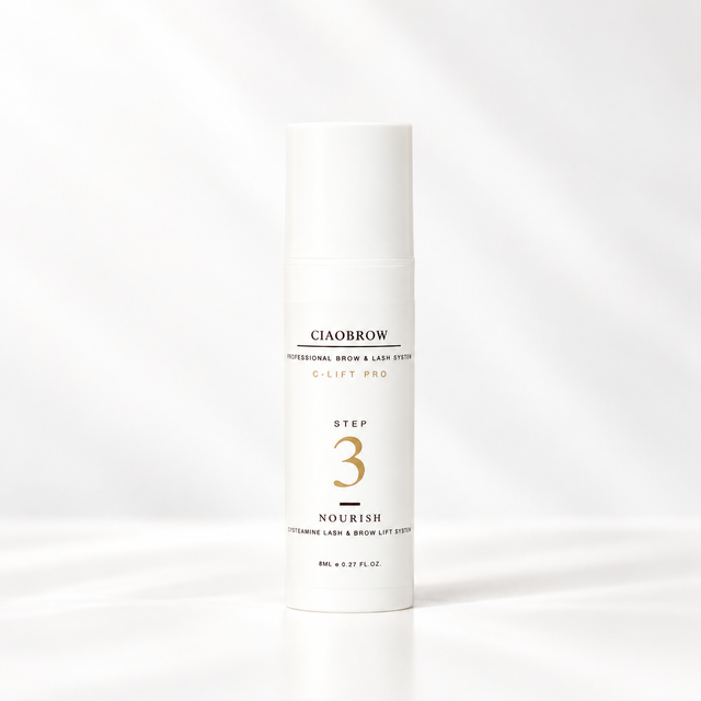 Ciaobrow C-Lift Pro Step 3 conditioning serum bottle on white background